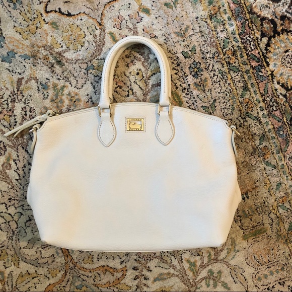 Vintage Dooney & Bourke White leather tote - Picture 2 of 12